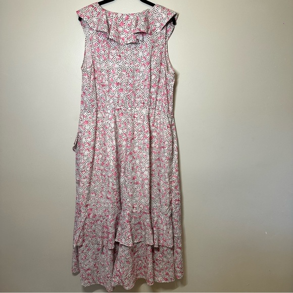 Eloquii Plus Size Assymetrical Floral Ruffle Dress - Picture 4 of 8